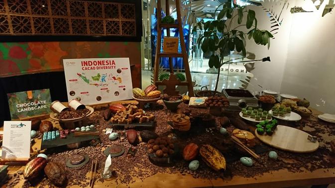 Macam-macam cokelat dari Indonesia, termasuk cokelat Ransiki. (Liputan6.com/Dinny Mutiah)