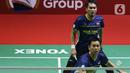 Di gim pertama, Ahsan/Hendra menunjukkan kematangan. (Liputan6.com/Helmi Fithriansyah)