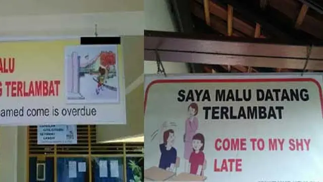 pengumuman bahasa inggris ngaco