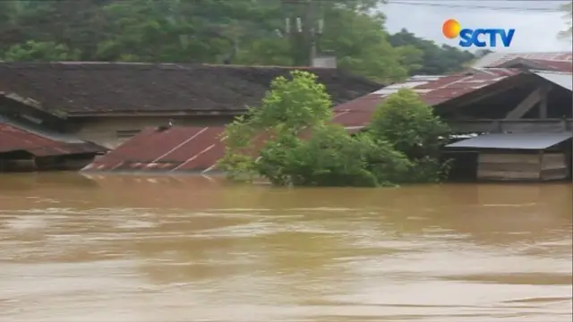 Banjir di Kutai Kartanegara disebabkan meluapnya air dari hilir Sungai Payang.