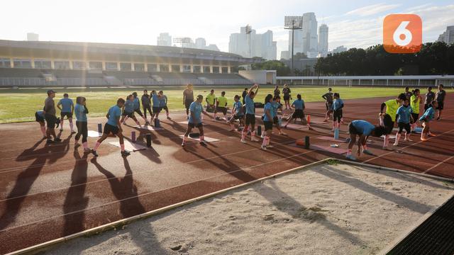 Foto: Songsong Piala Asia Wanita 2022, Timnas Wanita Indonesia Giatkan Latihan