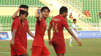 Timnas Indonesia U-18 Vs Myanmar pada perebutan tempat ketiga Piala AFF U-18 2019 di Thong Nhat Stadium, Senin (19/8/2019). (PSSI)