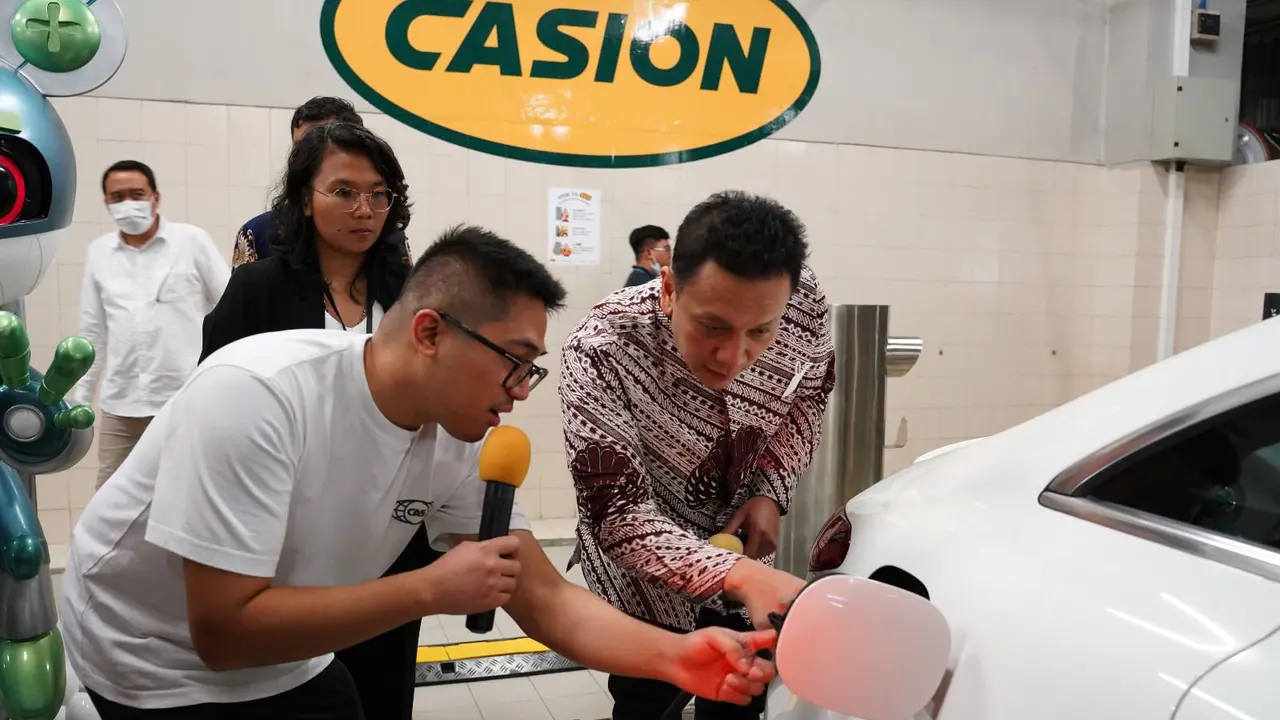 Perusahaan merek charging station kendaraan listrik Casion ambil bagian dalam pengembangan kendaraan listrik di Indonesia.
