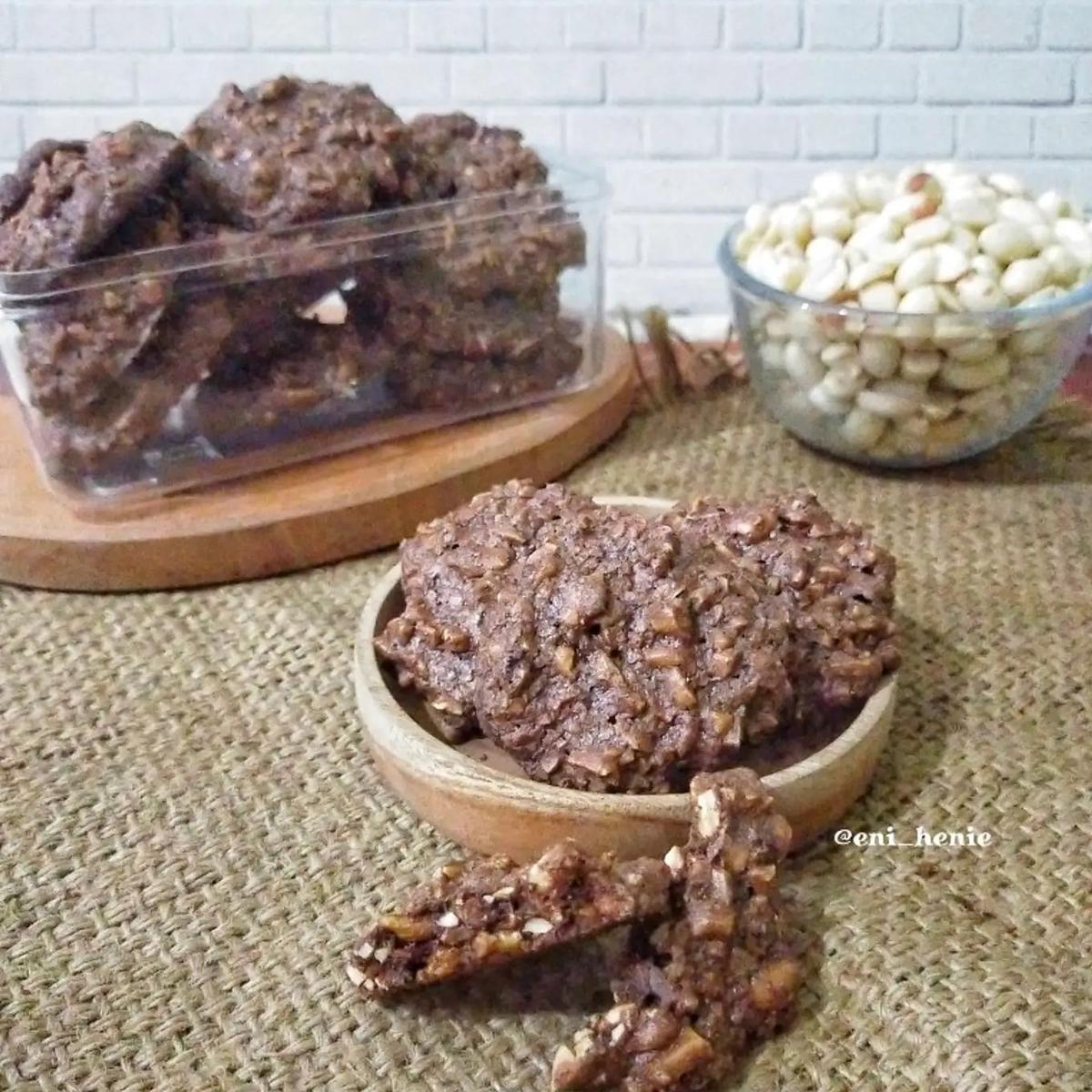 Ilustrasi Kue Kering Cokelat Kacang