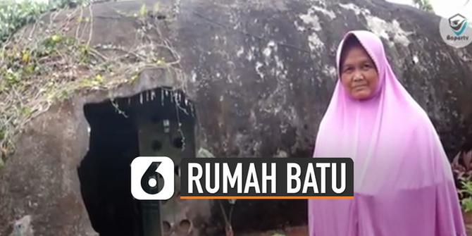 VIDEO: Rumah Batu Seperti Tempat Patrick Ada di Indonesia, Dalamnya Megah Banget