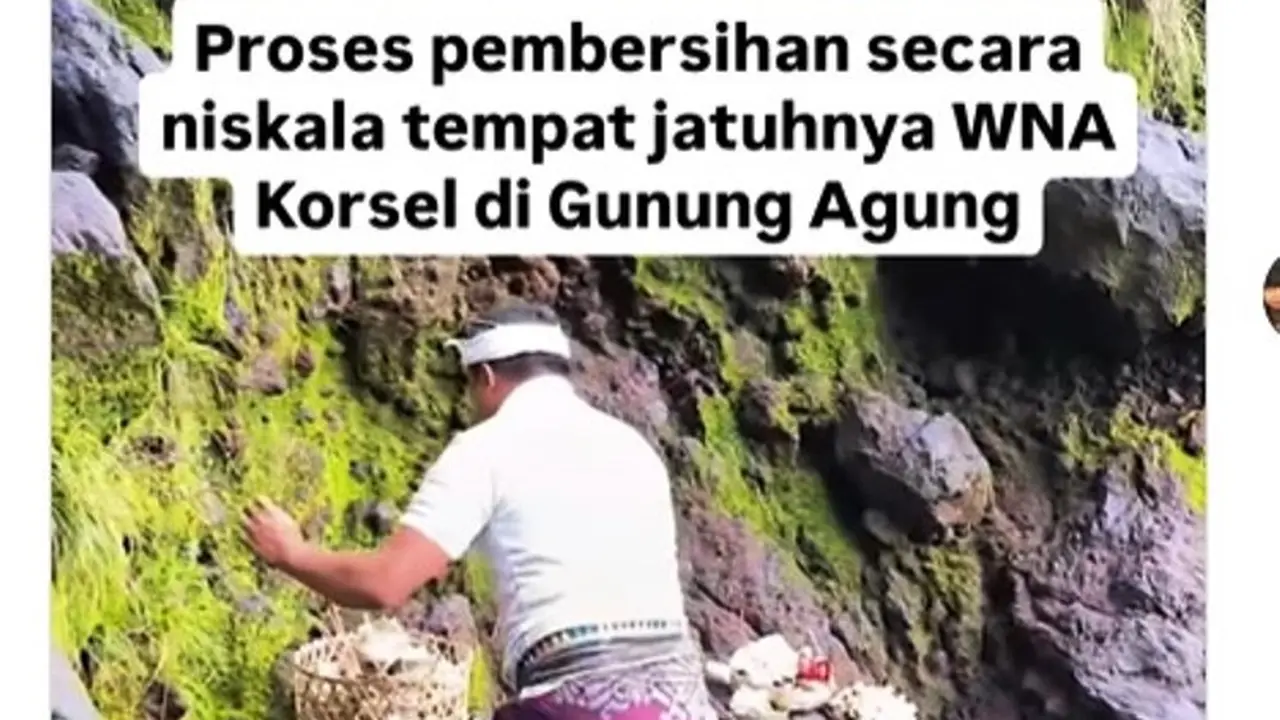 Upacara Penyucian Kembali Gunung Agung Digelar Usai Turis Korea Selatan Ditemukan Meninggal