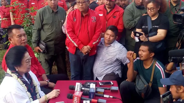 Megawati saat mengunjungi Kebun Raya Kuningan, Jawa Barat, Jumat (5/4/2019).