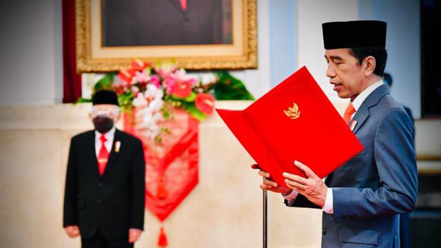 FOTO: Presiden Jokowi Lantik Enam Menteri Baru Kabinet Indonesia Maju