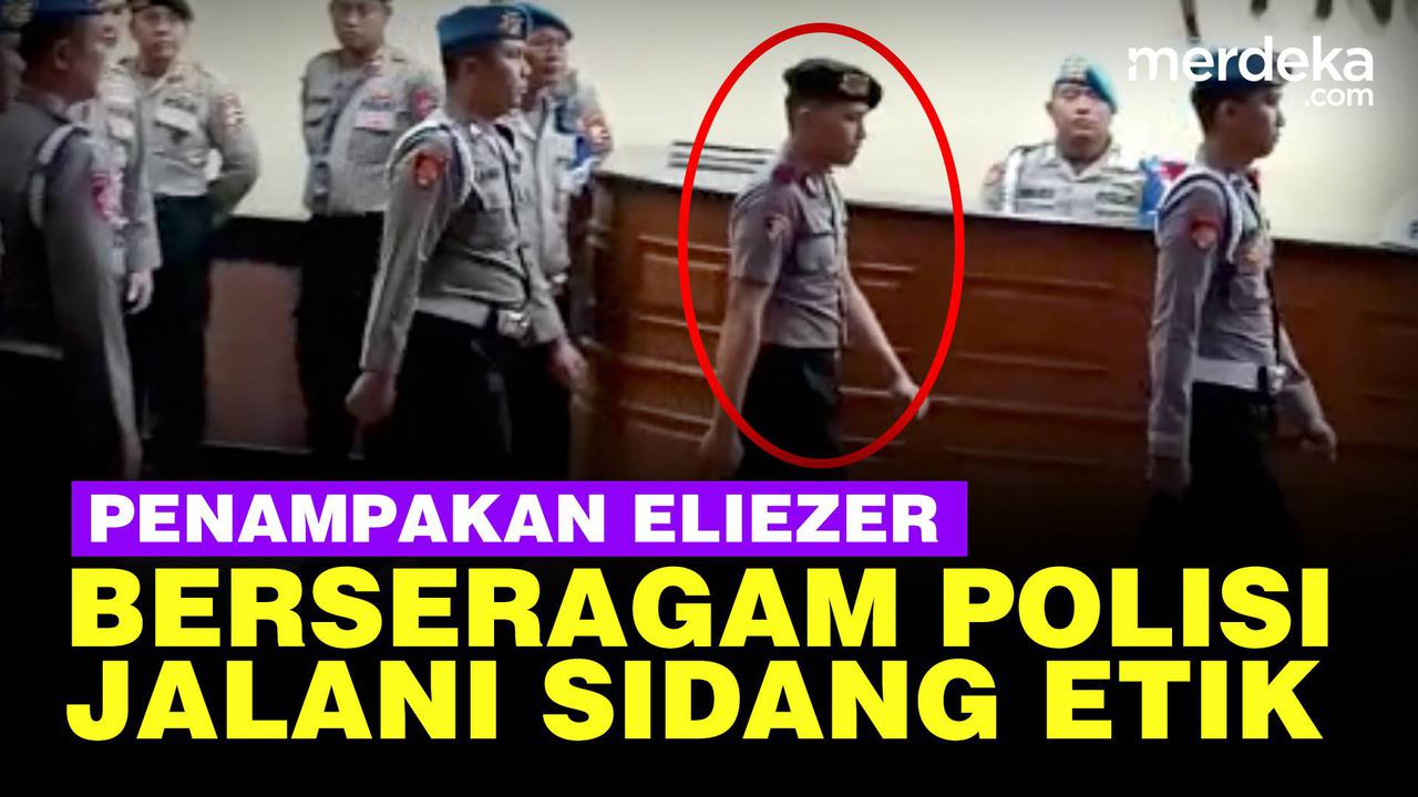 VIDEO: Jalani Sidang Etik, ini Penampakan Bharada E Gagah Berseragam Polisi