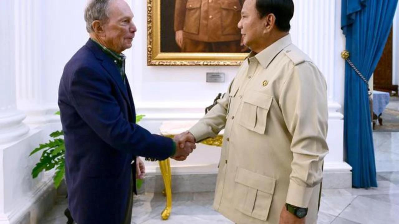 Prabowo dan Michael Bloomberg Bahas Penguatan SDM, Kesehatan Publik, dan Konservasi Laut