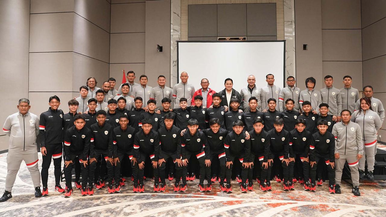 FOTO:  Melepas Timnas U17 Berlaga Ke Piala Asia, Erick Tohir: Target Lolos ke Final Pila Dunia U17