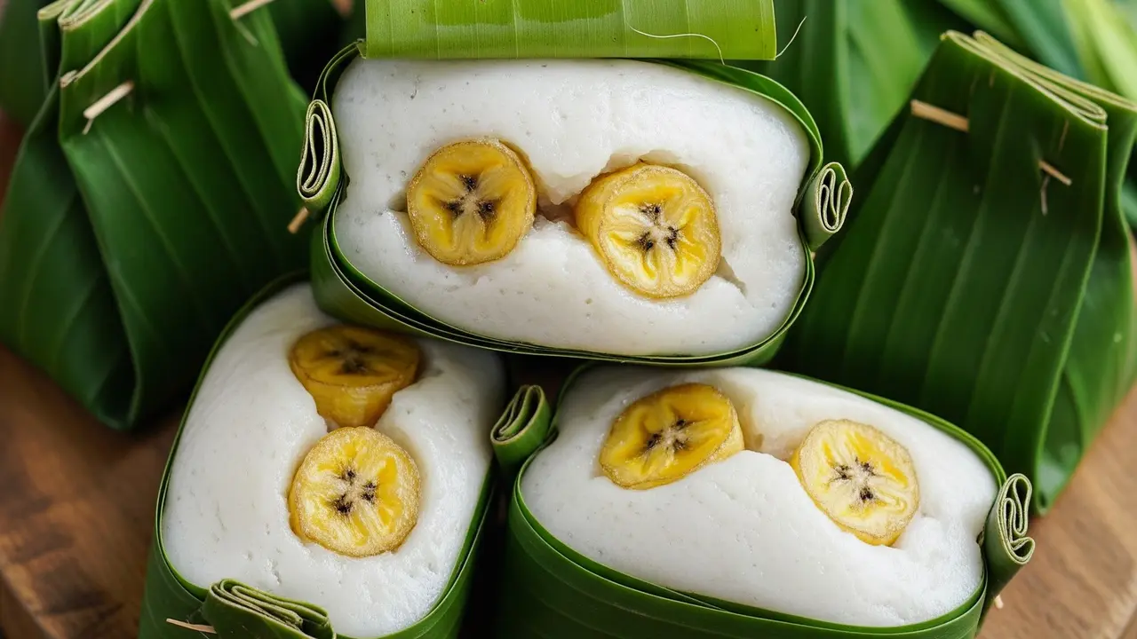 Ilustrasi Kue Nagasari Pisang/Gemini AI