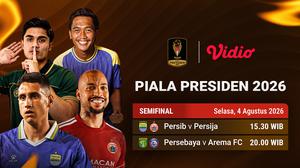 Nonton Piala Presiden 2026 - Semifinal: Dua Rivalitas Berebut Tiket Final di Vidio