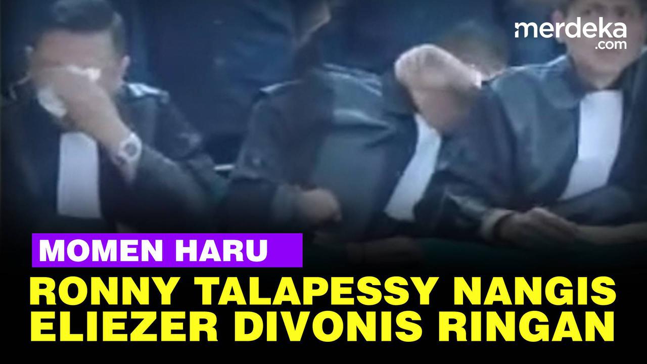 VIDEO: Merinding, Momen Ronny Talapessy Dengar Eliezer Divonis Ringan