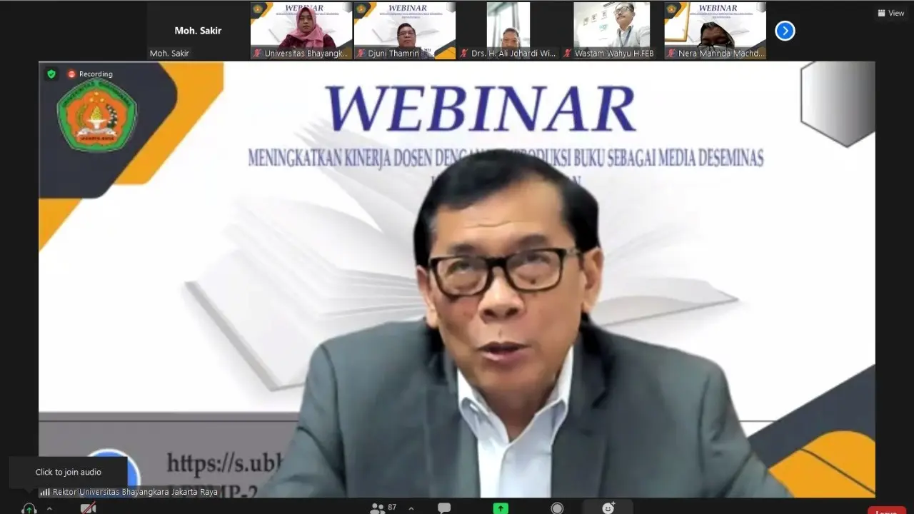 Rektor Universitas Bhayangkara Jakarta Raya (Ubhara Jaya) Bambang karsono. (Istimewa)