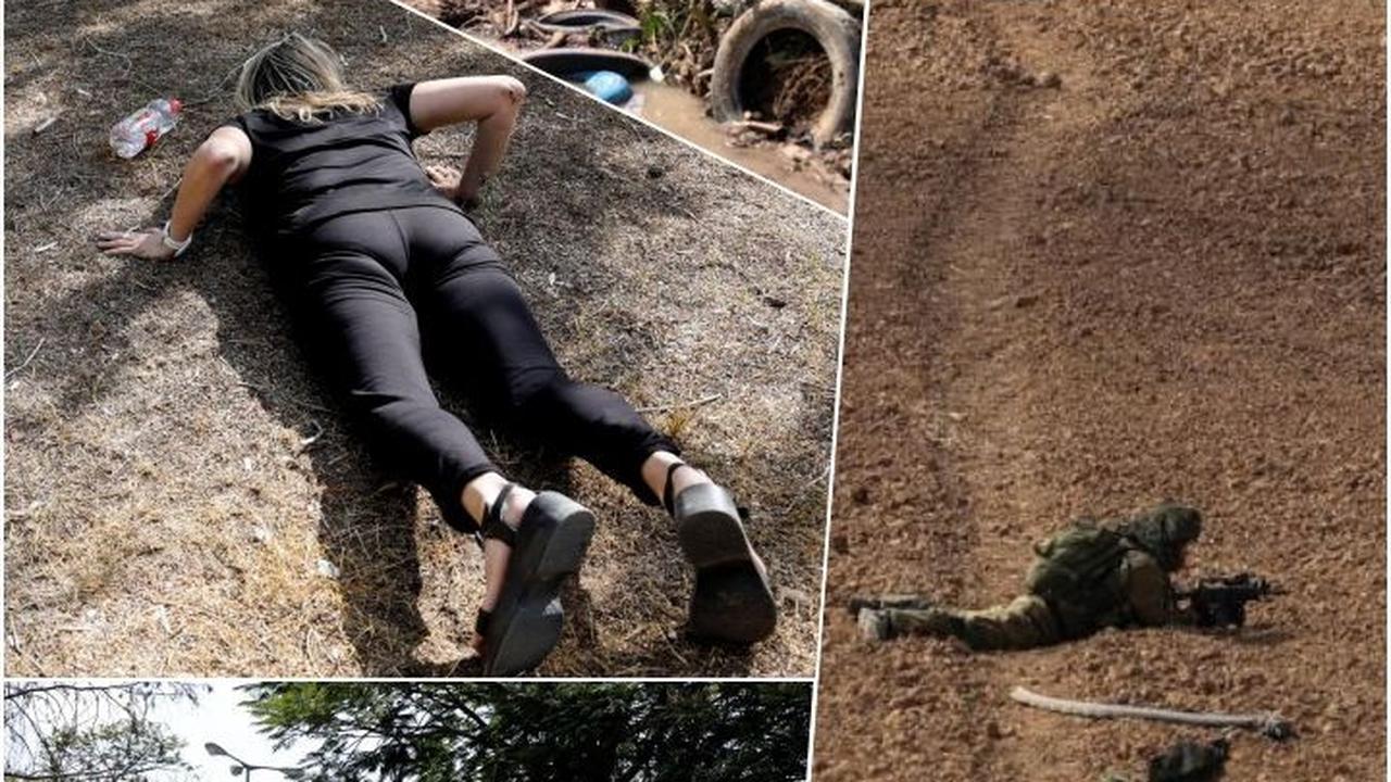 FOTO: Kepanikan Warga Israel Saat Roket Hamas Menghantam hingga Kehancuran Permukiman Yahudi di Kibbutz Kfar Aza