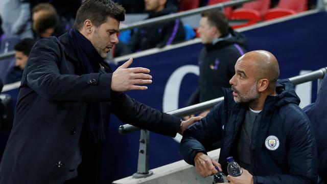 Mauricio Pochettino dan Pep Guardiola.