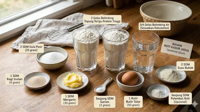 Resep Roti Kasur Jadul Takaran Gelas