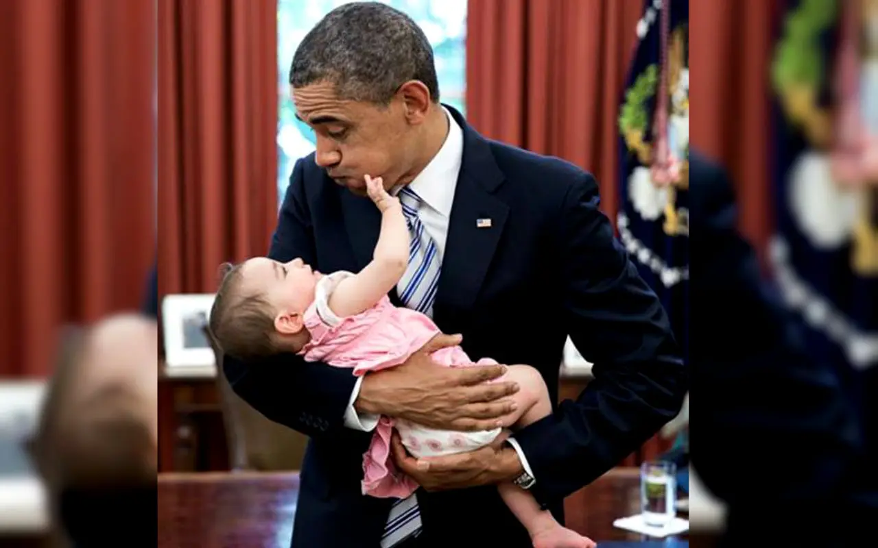 Foto-foto unik Presiden AS Barack Obama dan anak-anak kecil.