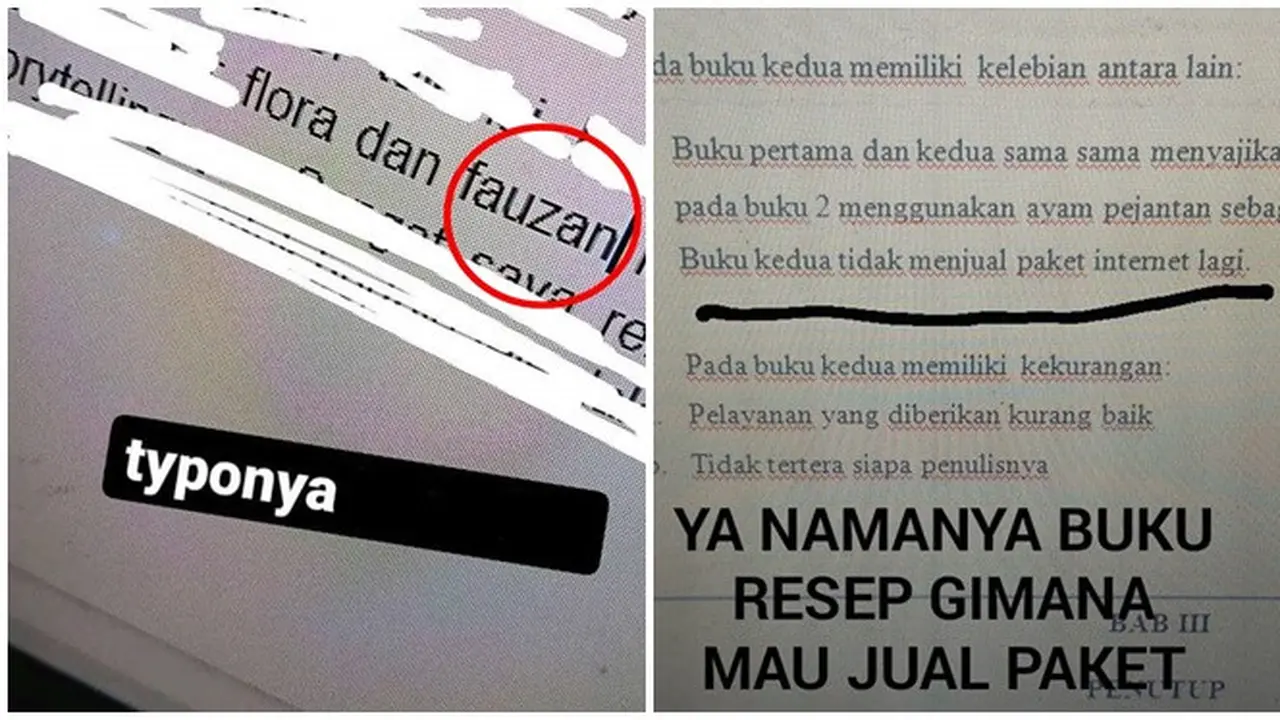 6 Potret Kocak Kesalahan Tulisan di Tugas Mahasiswa Ini Bikin Ketawa Geli