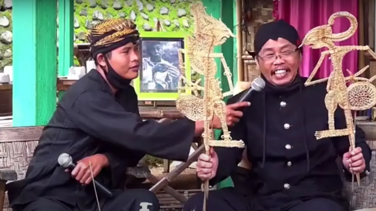 Wayang suket, Purbalingga, Jawa Tengah. (Foto: Liputan6.com/Rudal Afgani Dirgantara)