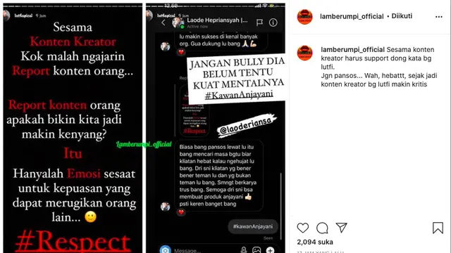 Lutfi Agizal Minta Followersnya Tidak Mem-bully Kemal Palevi Karena Belum Tentu Kuat Mental