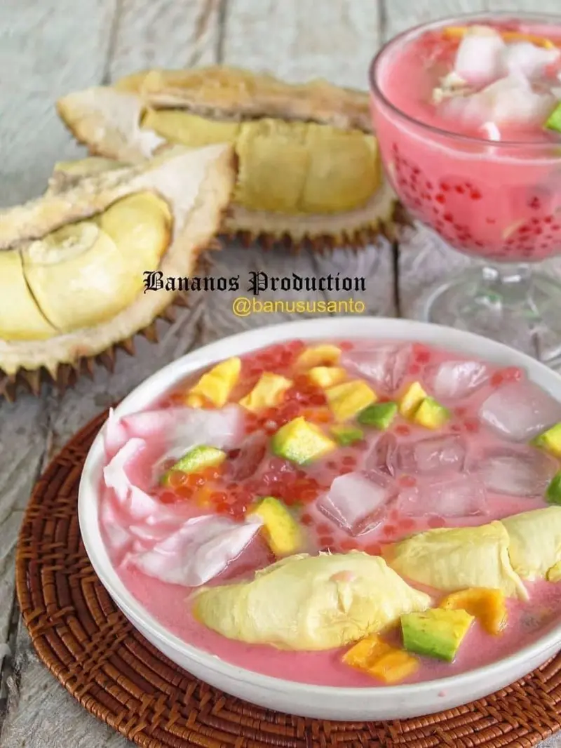 Semangkuk es teler durian