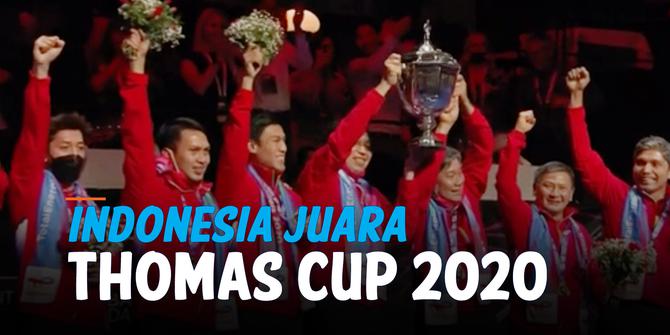 VIDEO: Deg-degan, Begini Ungkapan Perasaan Para Pemain Usai Juarai Thomas Cup 2020