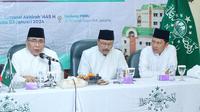 (Kiri-kanan) Ketum PBNU Yahya Cholil Staquf, Sekjen PBNU Saifullah Yusuf dan Bendum PBNU Gudfan Arif (Istimewa)