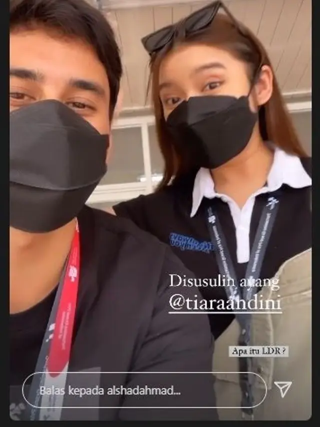 Tiara Andini dan Alshad Ahmad di MotoGP Mandalika