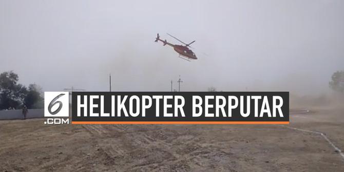 VIDEO: Detik-Detik Helikopter Politikus Hilang Kendali saat Mendarat