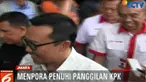 Menpora diperiksa sebagai saksi untuk tersangka Sekjen KONI Ending Fuad Hamidy.