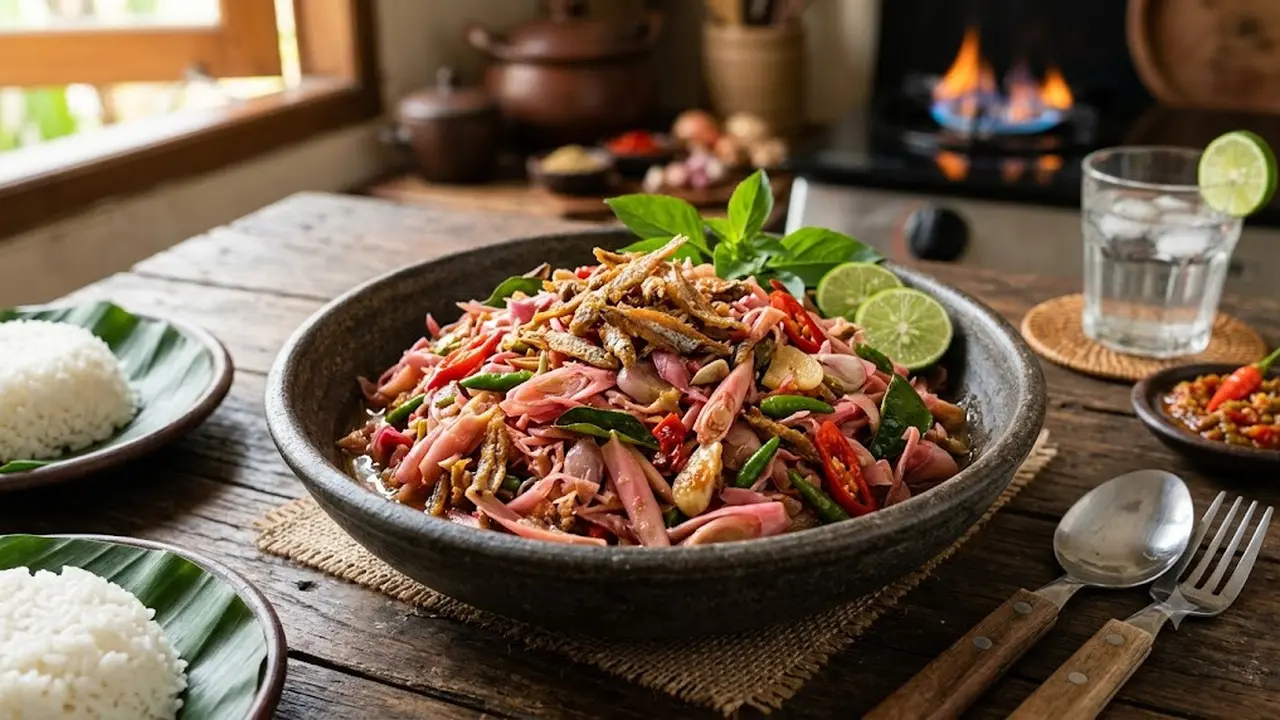 Cara Membuat Tumis Kecombrang Teri
