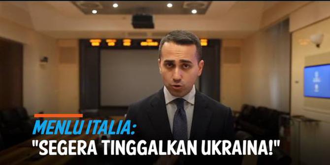 VIDEO: Menlu Italia Serukan Warganya Tinggalkan Ukraina, di Ambang Perang?