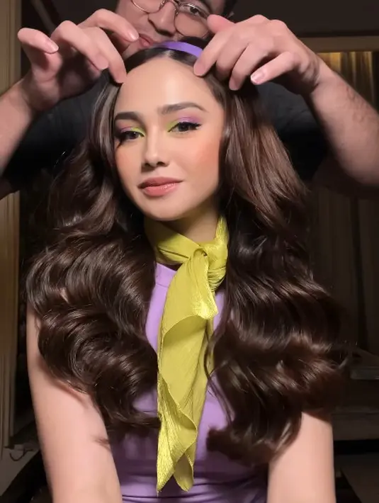 Syifa Hadju pilih karakter Daphne Blake dari Scooby Doo sebagai kostum halloween tahun ini [@hairbyranggayusuf]