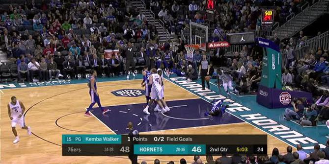 VIDEO : Cuplikan Pertandingan NBA, Sixers 128 vs Hornets 114