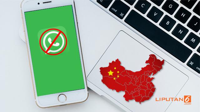 Ilustrasi Tiongkok blokir WhatsApp
