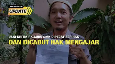 Guru honorer di SMK Telkom Sekarkemuning Cirebon Muhammad Sabil diberhentikan sebagai guru usai mengkritik salah satu unggahan Gubernur Jabar Ridwan Kamil. Menanggapi hal ini, RK mengklarifikasi bahwa dirinya hanya mengingatkan dan tidak meminta Yaya...