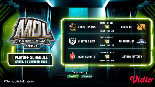 Link Live Streaming MDL Season 4 Babak Play Off di Vidio, Sabtu 16 Oktober 2021