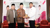 Wakil Ketua MPR RI Hidayat Nur Wahid (HNW) saat menjadi narasumber Sosialisasi Empat Pilar MPR RI kerja sama MPR dengan Kesatuan Aksi Mahasiswa Muslim Indonesia (KAMMI) Pekanbaru, Provinsi Riau.