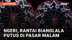 Insiden tidak terduga terjadi di sebuah pasar malam mengundang perhatian