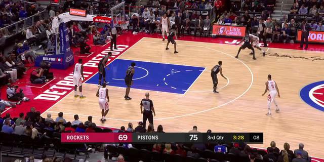 Cuplikan Pertandingan NBA : Pistons 115 vs Rockets 108