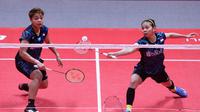 Ganda putri Indonesia, Greysia Polii/Apriyani Rahayu, harus mengakui keunggulan pasangan China, Chen Qingchen/Jia Yifan. (PBSI)