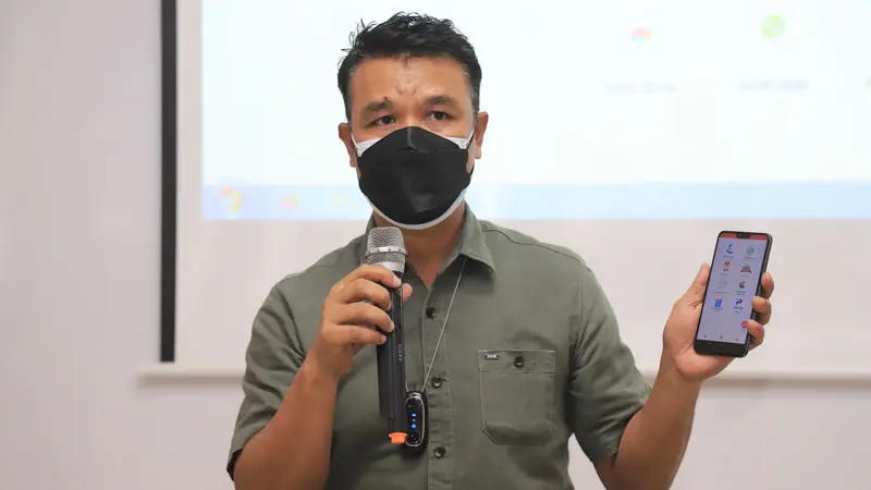 Kepala Dinas Komunikasi dan Informatika (Diskominfo) Kota Surabaya M Fikser. (Dian Kurniawan/Liputan6.com)