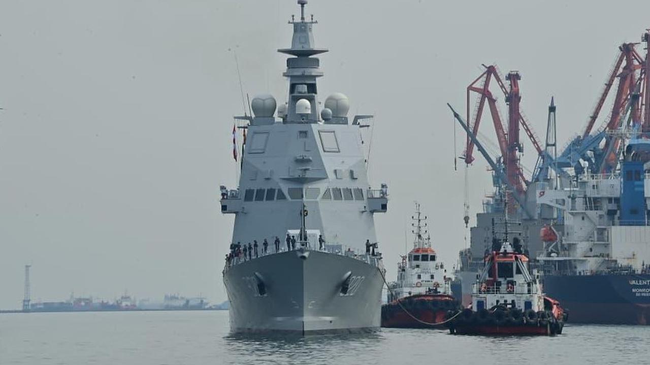 FOTO: KRI Brawijaya-320, Frigate Terbesar se-Asia Tenggara Resmi Perkuat TNI AL