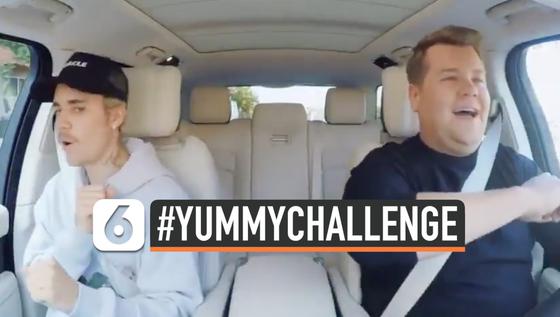 VIDEO: Justin Bieber Tantang James Corden #YummyChallenge