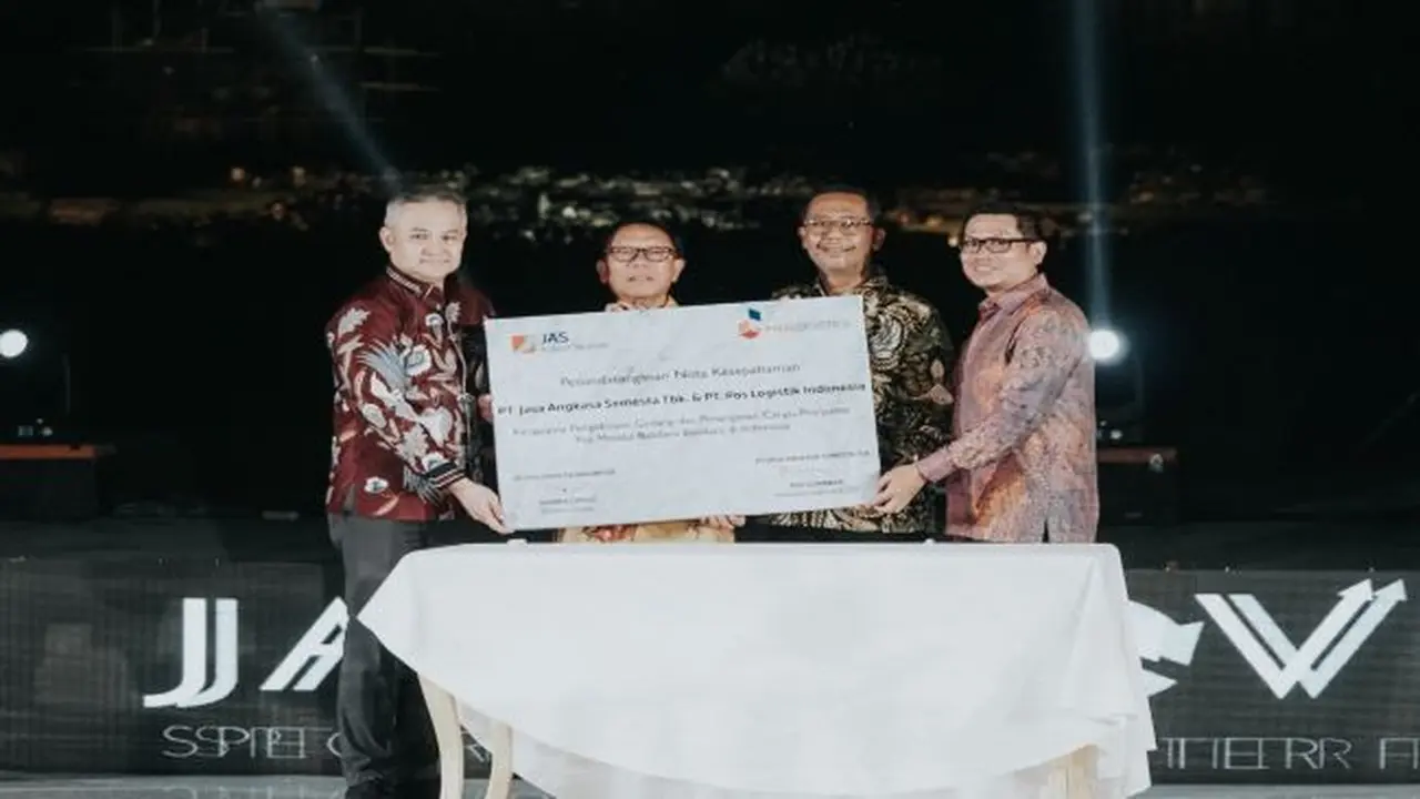 PT Jasa Angkasa Semesta Tbk (JASS) teken MoU dengan PT Pos Logistik Indonesia (Foto: Jasa Angkasa Semesta)