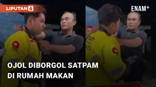 VIDEO: Viral Ojol Diborgol Oleh Satpam di Rumah Makan Banjarbaru