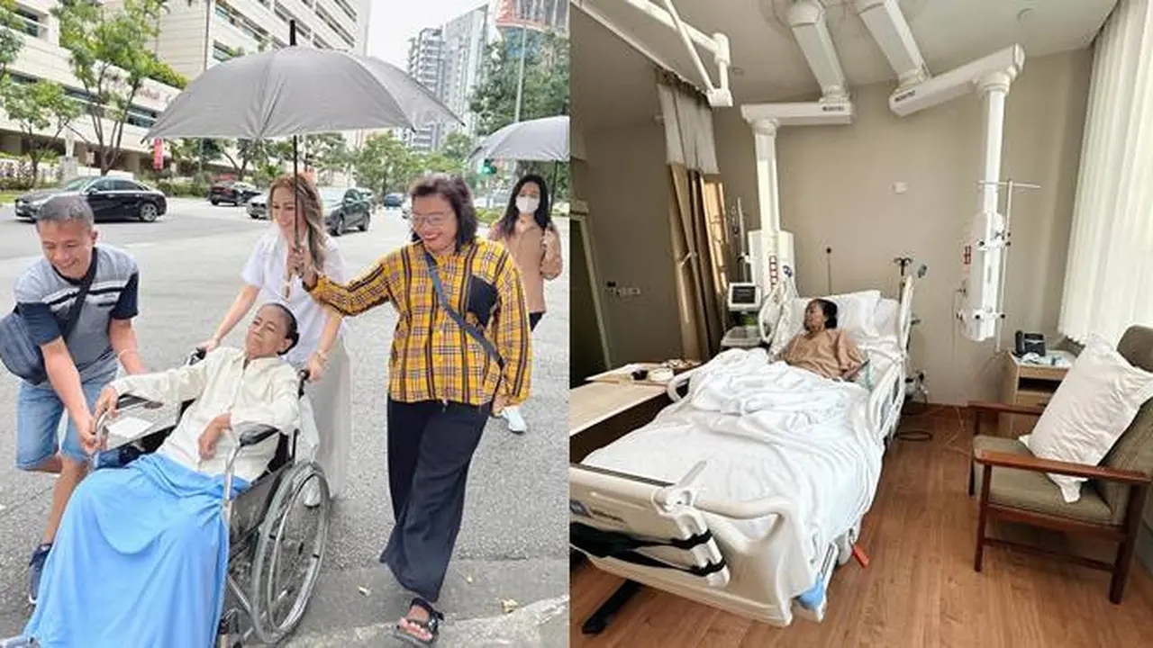 7 Potret Momo Geisha Temani Ibundanya Jalani Pengobatan di Singapura