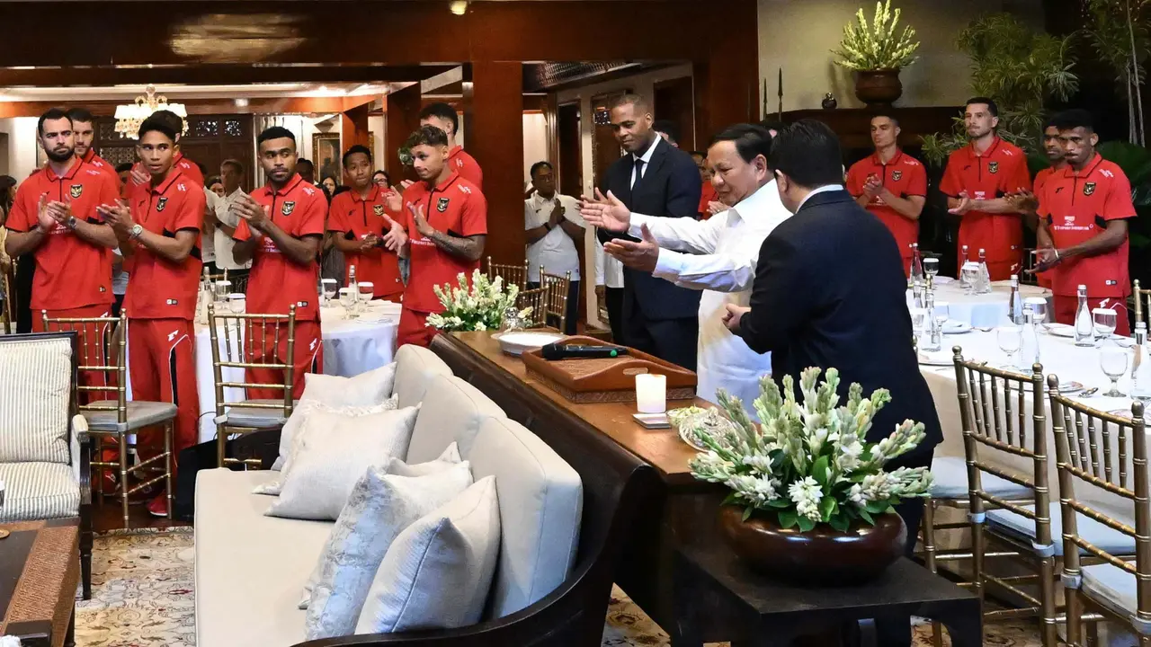 Timnas Indonesia Dijamu Makan Siang Bersama Presiden Prabowo Subianto